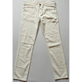 Generic Men's Cotton Blended Solid Classic Fit Jeans (Beige)