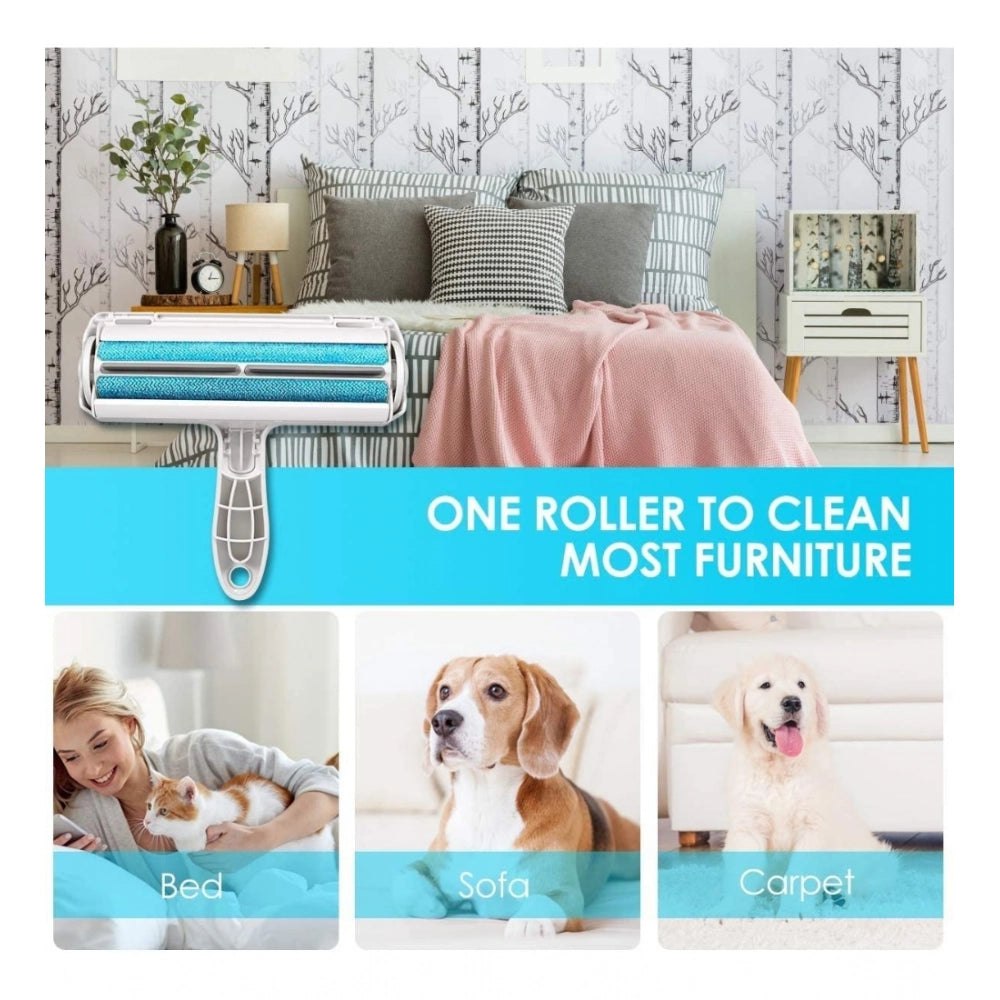 Generic Plastic Dog Hair Remover Roller (Blue)