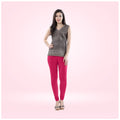 Generic Women's Cotton Blended Solid Churidar leggings (Rani)