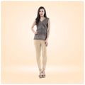 Generic Women's Cotton Blended Solid Churidar leggings (Skin)