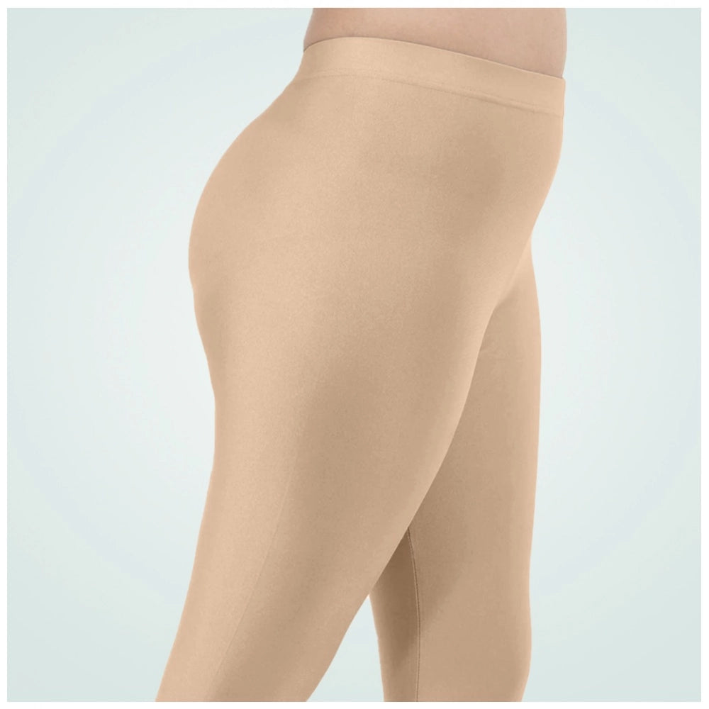 Generic Women's Cotton Blended Solid Shimmer Ankle leggings (Sandal)