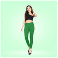 Generic Women's Cotton Blended Solid Ankle legging (Green)