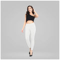 Generic Women's Cotton Blended Solid Ankle legging (White)