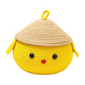 Generic Cotton Gudda Pack of 1 Storage Basket For Clothes (Yellow)