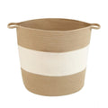 Generic Cotton Basket Pack of 1 Storage Basket For Clothes (Beige)