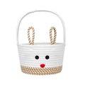 Generic Cotton Toy Bucket Pack of 1 Storage Basket For Clothes (Beige)