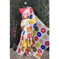 Generic Women's Cotton Linen Woven Design Saree With Unstitched Blouse 5.5Mtr (Red)