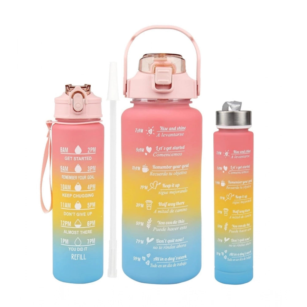 Generic Plastic Multicolor Water Bottle (Multicolor)
