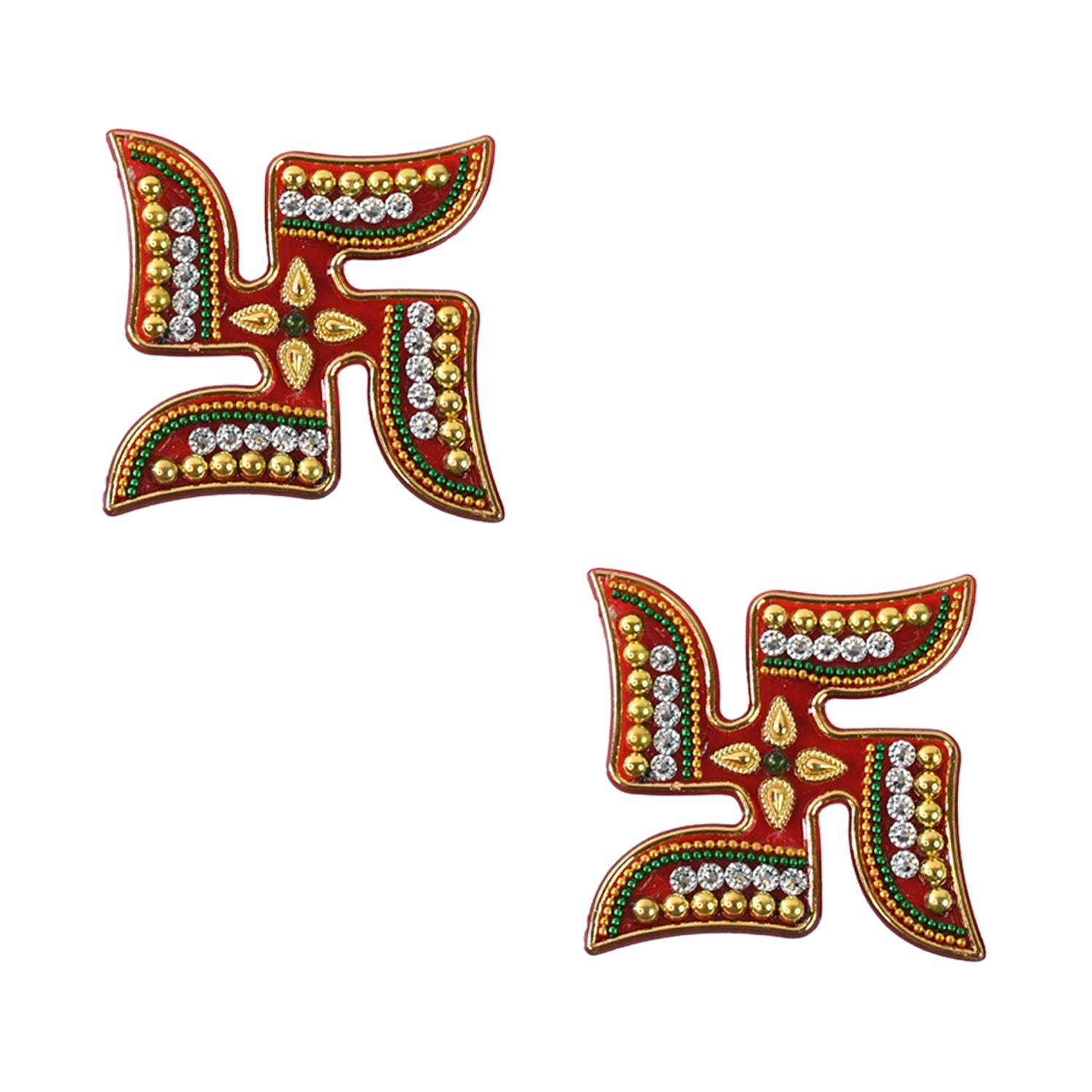 Decorative Swastik Sticker (2Pc Set)
