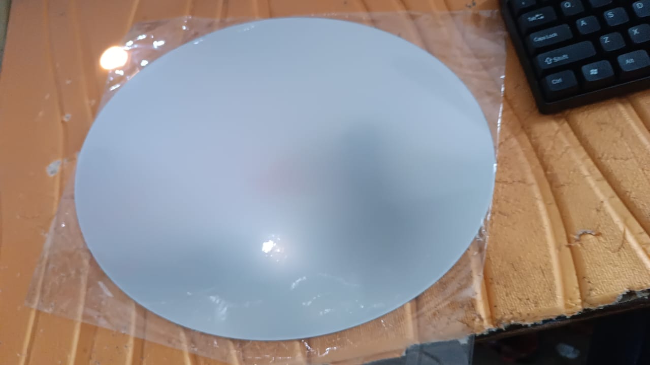 Elegant Oval Frameless Wall Mirror for Home & Office Decor (6 Pc)