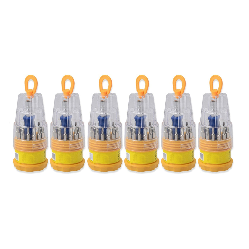16-in-1 magnetic screwdriver set with various bits