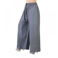 Generic Women's Casual Rayon Solid Ankle Length Palazzo (Grey, Free Size)