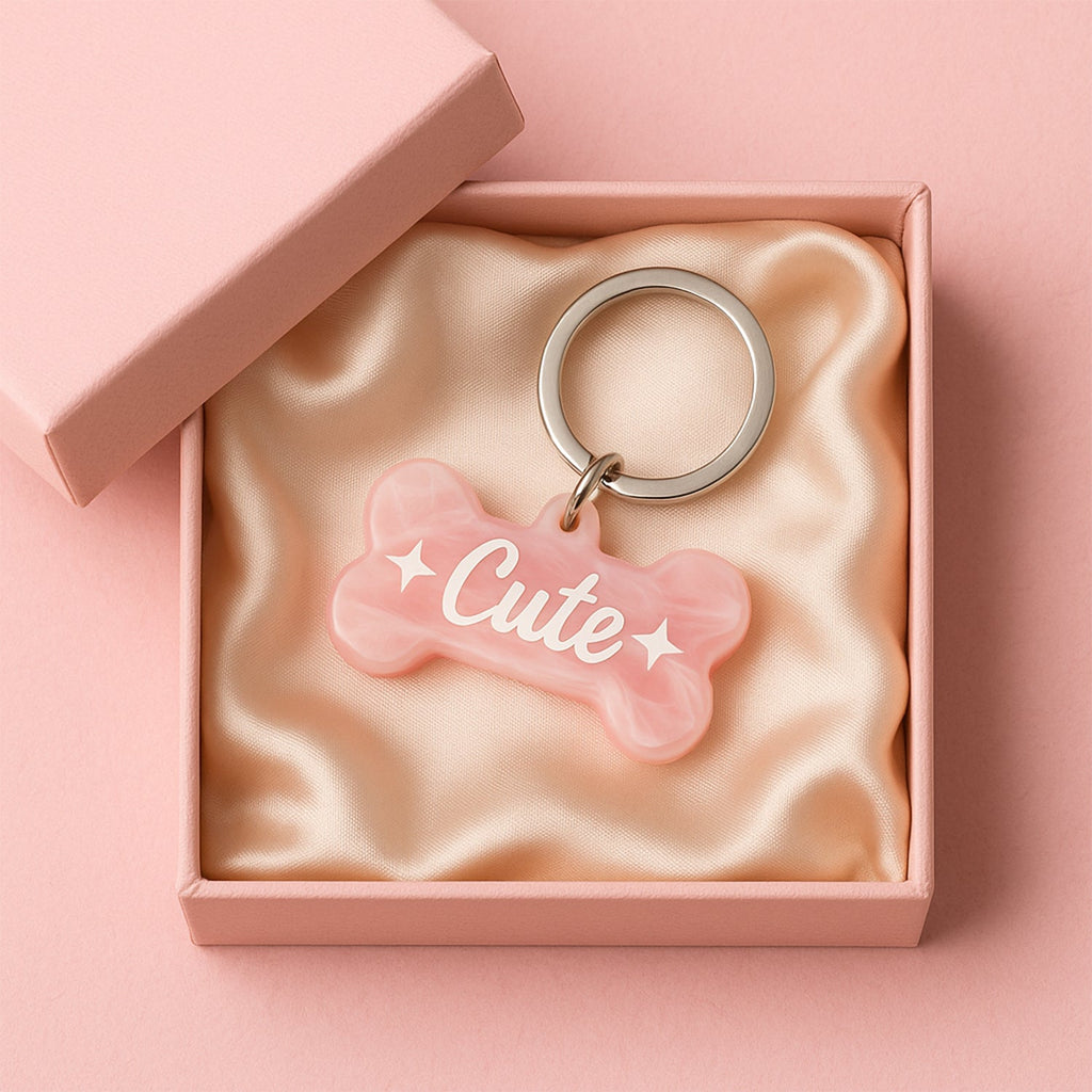 Transparent Bone Keychain