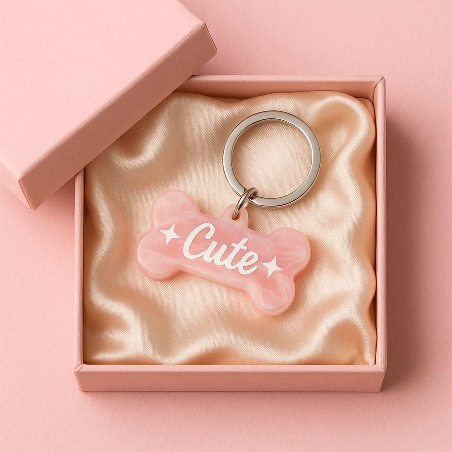 Transparent Bone Keychain