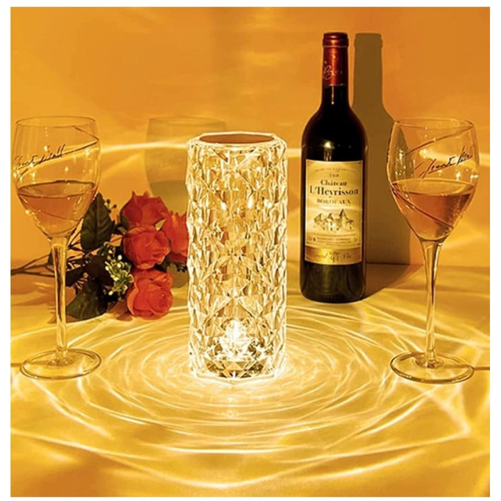 Generic Crystal plastic LED Rose Lamp – Crystal Diamond Design