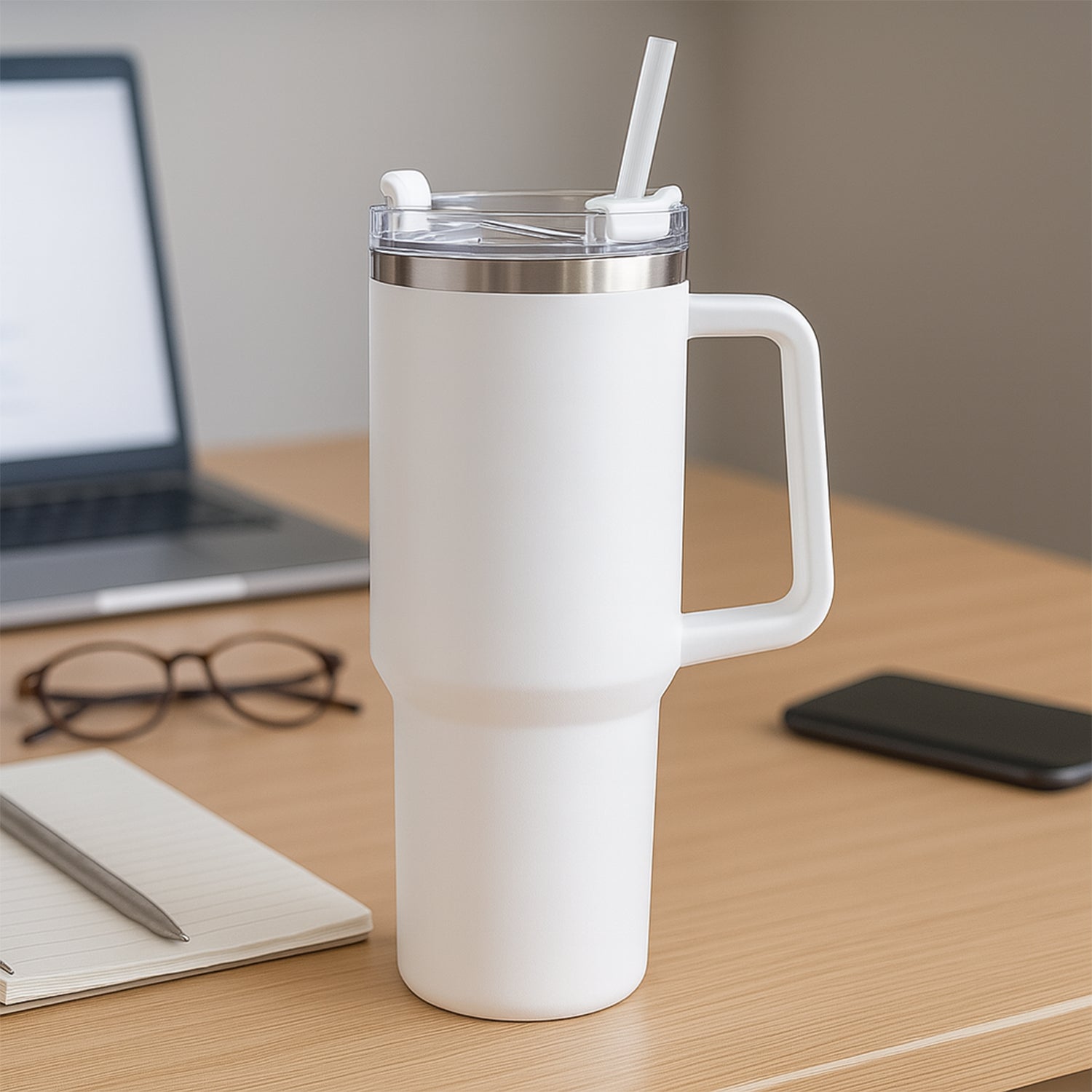White Extra Large Insulated Travel Mug (1200ML - 1 Pc)