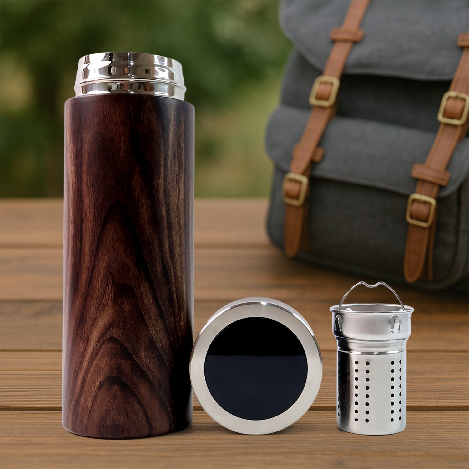 Luxury Digital Temperature Display Smart Flask – 450 ML Approx (1 Pc)