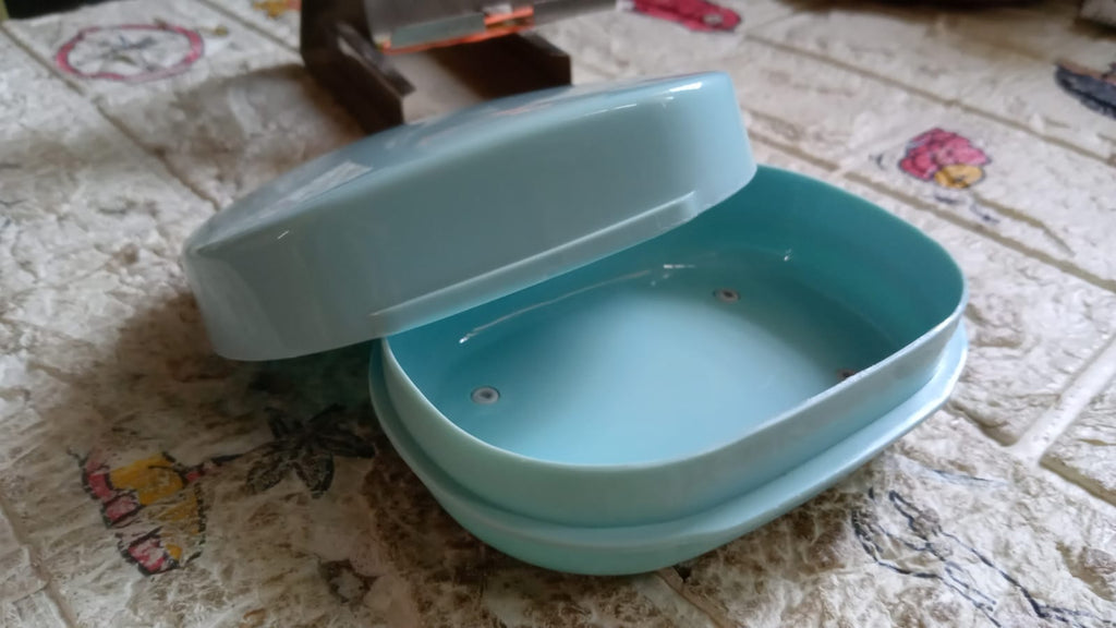 Soap Container, Soap Box Household Kitchen and Bathroom Can Use PP Material Drain Box, Soap Dish, for Bathroom Shower Home Outdoor Camping ,Sabudani (1 Pc)