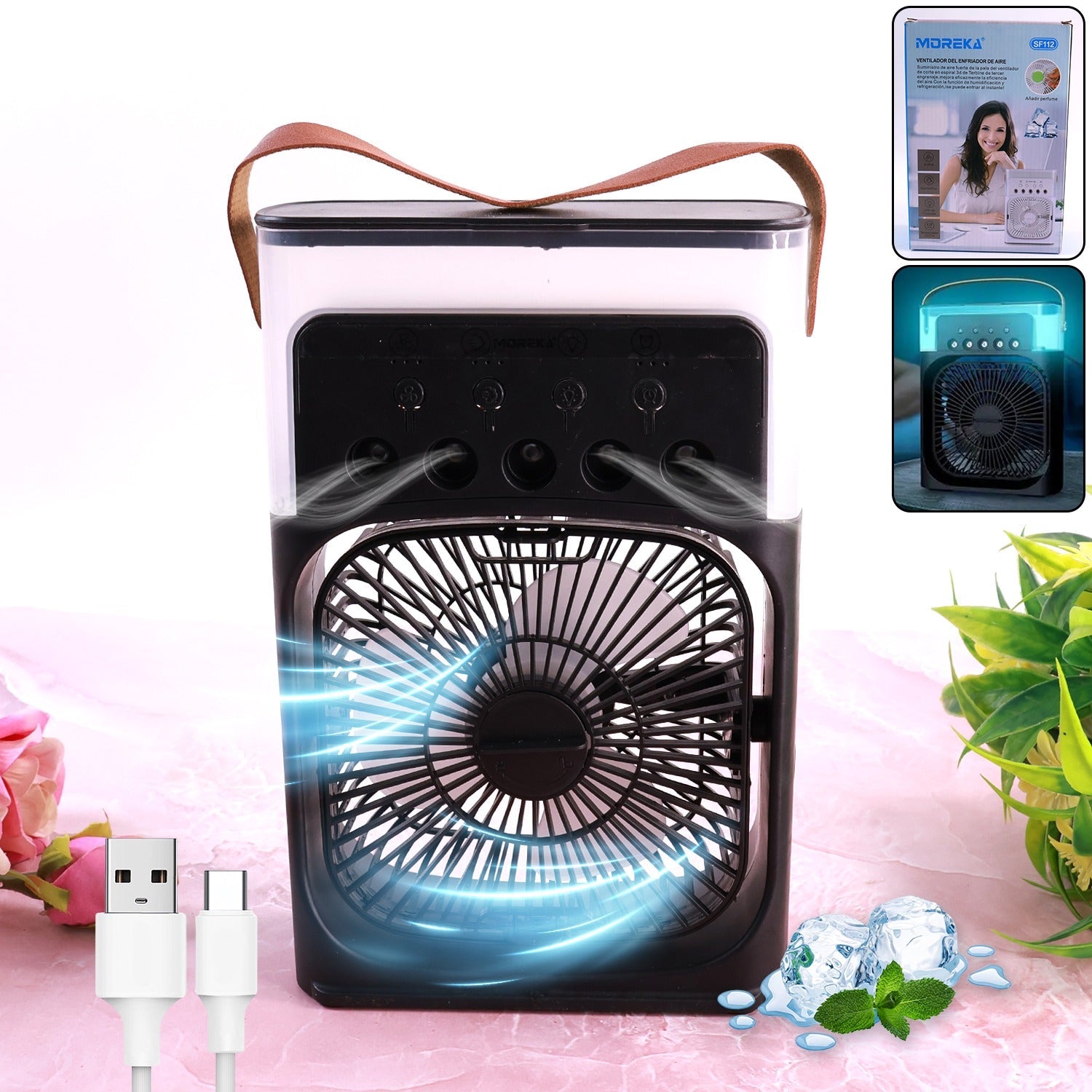 Portable USB Powered Mini Cooling Fan (1 Pc)