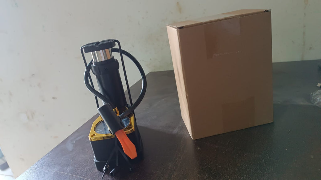 Portable High Pressure Foot Air Pump with Needle (1 Pc)