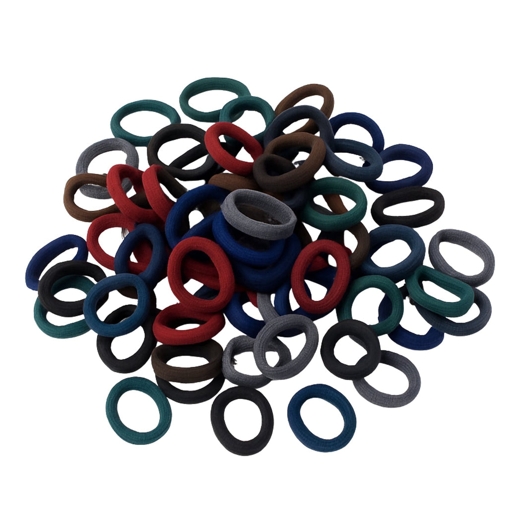 Small Hairbands Bands for Hair Rubber Bands (Pack of 50 / Multicolour), Hair accessories
