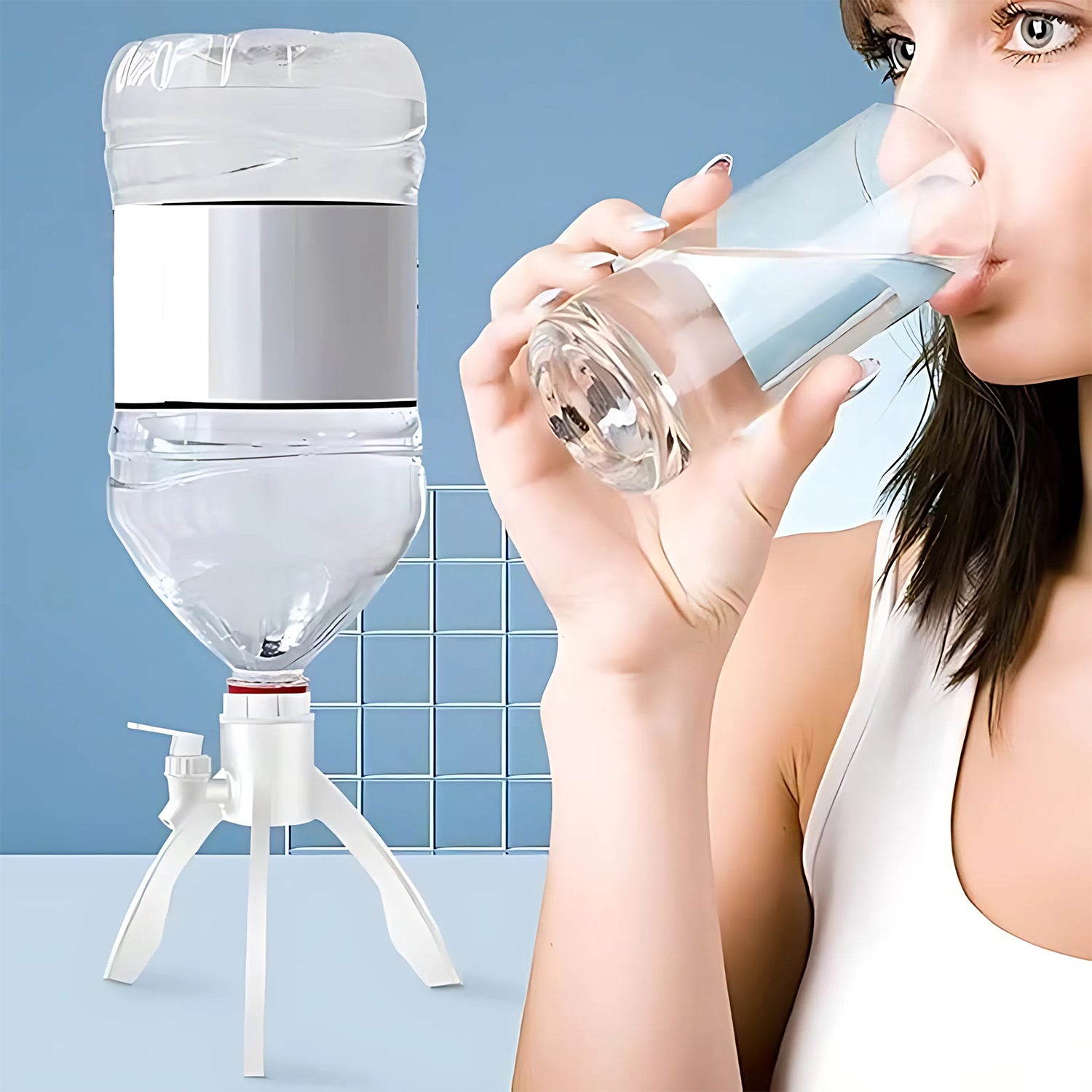 Universal Plastic Drinking Water Dispenser Stand Set
